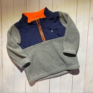 Carter’s Quarter Zip Fleece Top for Baby Boy EUC